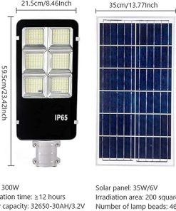 Outdoor Solar LED Courtyard Lights IP65 Waterproof Security Lighting 2