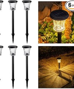 Outdoor Waterproof Glass Solar Pathway Lights for Landscape Lighting