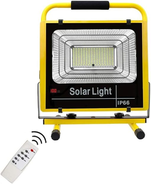 Portable Solar Flood Lights with Remote Control and 3 Light Modes