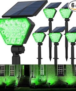 T-SUN Solar Spot Lights LED Outdoor Lighting for Garden Patio 6 Pack