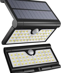 Solar LED Triangle Folding Wall Light 4pcs Outdoor Garden Lamp