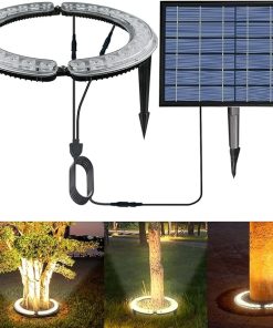 Solar Landscape Spotlights for Big Trees and Palm Trees Lighting