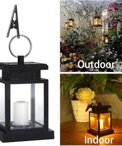 LED Solar Lanterns Waterproof Outdoor Decorative for Garden Patio 2