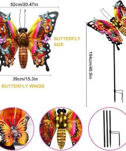 Large Solar Butterfly Garden Lights for Outdoor Decor and Gifts 2