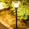 Vintage Solar Landscape Lighting Aluminum Pathway Lights with Glass Shade 3