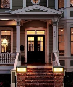 Solar Wall Lamp 100 Percent Solar Powered Dimmable LED Outdoor 2 Pack 2