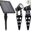 2 Pack Solar Wall Lights Outdoor Waterproof Dusk to Dawn Motion Sensor 3