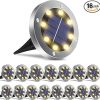 Waterproof Solar Spot Lights 12 Pack with 4 Modes for Outdoor Use 3