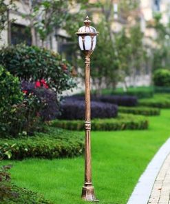 Waterproof 1.75M Outdoor Lawn Light Aluminum Glass Street Lamp 2