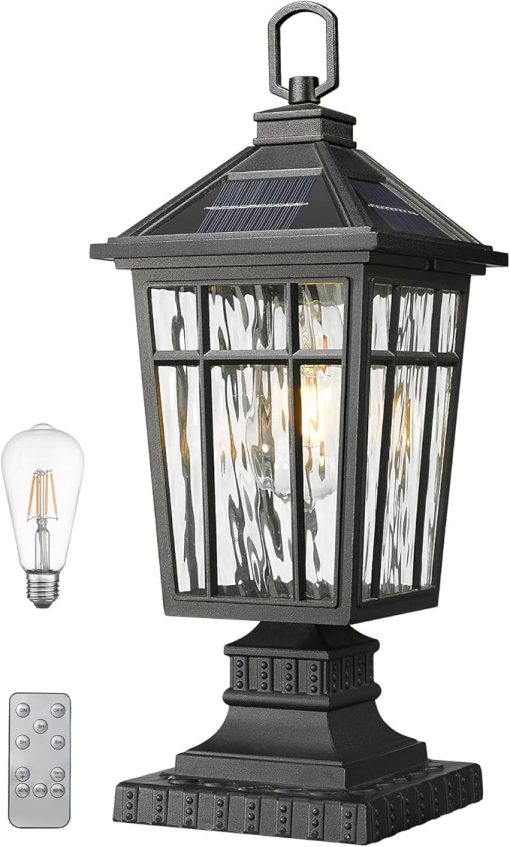 Portable Solar Post Light Waterproof Table Lamp for Outdoor Use