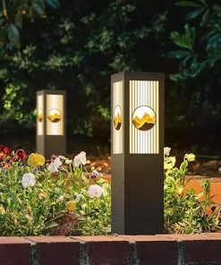 Outdoor Solar Landscape Light IP65 Waterproof Garden Pillar Lamp 2