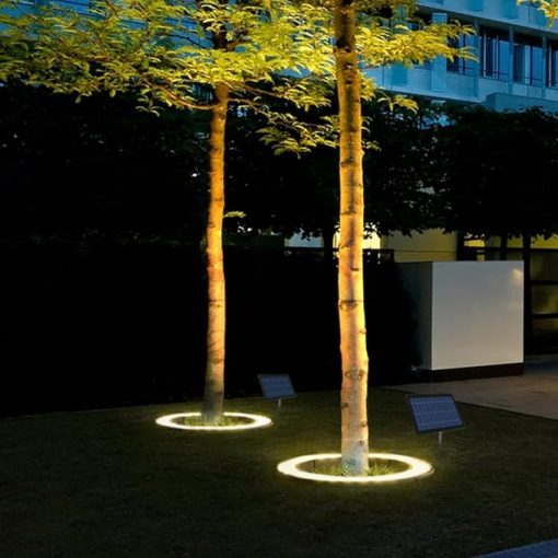 Solar Landscape Spotlights for Big Trees and Palm Trees Lighting - Image 2