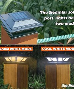 Outdoor Solar Post Lights 10 Pack LED Decorative Lights for Fences 2