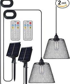 Solar Powered Outdoor Dusk to Dawn LED Lights for Patio and Yard