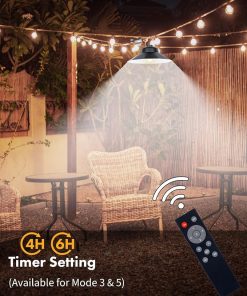 1200LM Solar Shed Light with Motion Sensor Remote Waterproof Indoor Outdoor 2