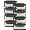WBM Smart 100 LED Solar Wall Lights for Outdoor Security 12 Pack 3