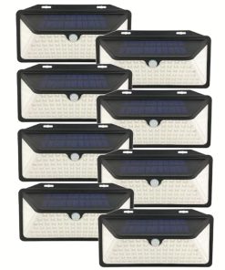 WBM Smart Solar Lights Outdoor 100 LED IP65 Waterproof Security Lights