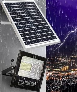 400W Portable Solar Garden Lamp with Motion Sensor and Remote Control 2