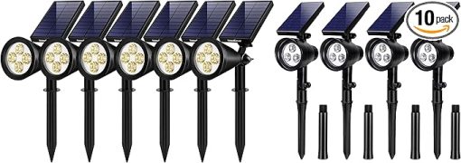 InnoGear 10 Pack Solar Lights Outdoor Waterproof Auto On/Off Garden