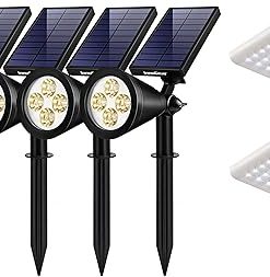 InnoGear 8 Pack Solar Lights Outdoor Waterproof Garden Pathway Lighting
