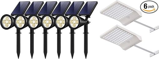 InnoGear 8 Pack Solar Lights Outdoor Waterproof Garden Pathway Lighting