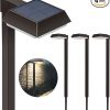Bobcat Solar Pathway Lights 300 Lumens Warm White Daylight 4 Pack