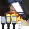 Aqonsie Solar Pendant Light Outdoor Indoor, Solar Shed Light Leaf 120° Adjustable Solar Motion Sensor Light with Remote & Mutil Lighting Modes for Shed Gazebo Barn Garage Chicken Coop 3
