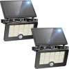 8 Pack Solar Pathway Lights Outdoor IP65 Waterproof Dual Color 3000K 6500K 4