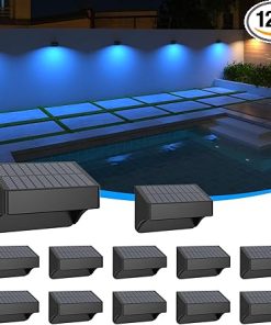 Waterproof Solar Fence Lights with 10 Fixed Colors and RGB RGB