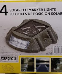 Solar LED Marker Lights Set of 4 for Manor House Landscaping