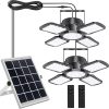 Super Bright 388 LED Solar Motion Sensor Lights 4-Pack Waterproof 4