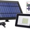 Adjustable Solar Floodlight with 180-Degree Angle and Remote Control