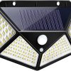 Outdoor Plastic Solar Powered LED String Lights 12 Black Bulbs 3