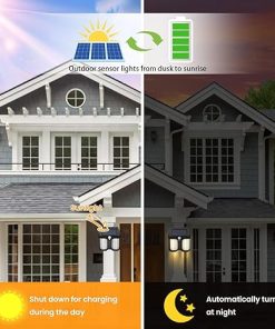 Solar Wall Lamp with 3 Lighting Modes for Outdoor Use IP65 Waterproof 2