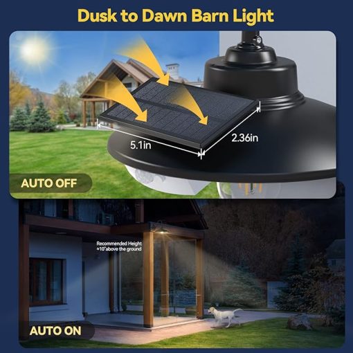 Solar Wall Lights Outdoor with 3 Modes and Motion Sensor IP65 Waterproof - Image 2