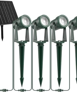 ZYAN Solar Landscape Lighting 6 Pack Outdoor LED Spotlights Sensor 2