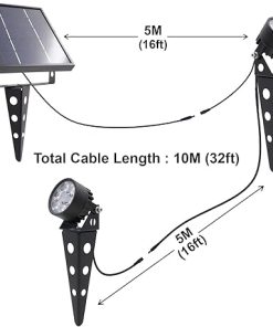 Legacy Mini 50X Twin Solar LED Spotlight for Outdoor Garden Use 2