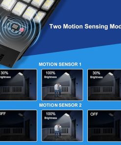 20000LM Solar Street Lights 4-Pack Dimmable LED Motion Sensor IP66 2