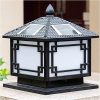 Solar Column Lights for Courtyard Garden and Outdoor Lighting 3
