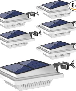Outdoor Solar Gutter and Fence Lights with 40 LEDs Waterproof Set
