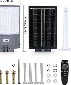 6000W Grey Solar Street Lights with Remote Control for Outdoor Use 2