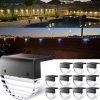 Solar Wall Sconce LED Lights Waterproof Outdoor Patio Modern Fixture 3