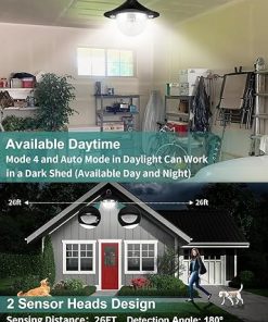 3000LM Solar Shed Lights with Remote Control Double Motion Sensor 2Pack 2