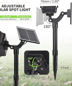 Solar Spot Lights Outdoor 6 Pack Landscape Lights IP65 Waterproof 2