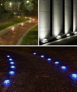 Outdoor Solar Deck Lights for Driveway Marker with 3 Lighting Modes 2