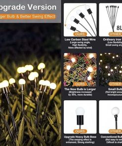 10 Pack Solar Garden Lights LED Waterproof Outdoor Patio Decor 2