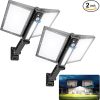 Outdoor Solar Motion Sensor Flood Light with Remote Control 2 Pack