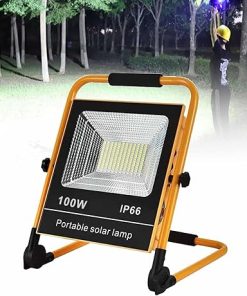 LED Floodlight with USB Solar Charging and 120 Degree Wide Angle