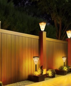 Solar Post Cap Lights for 4×4 5×5 6×6 Posts Waterproof Outdoor 2