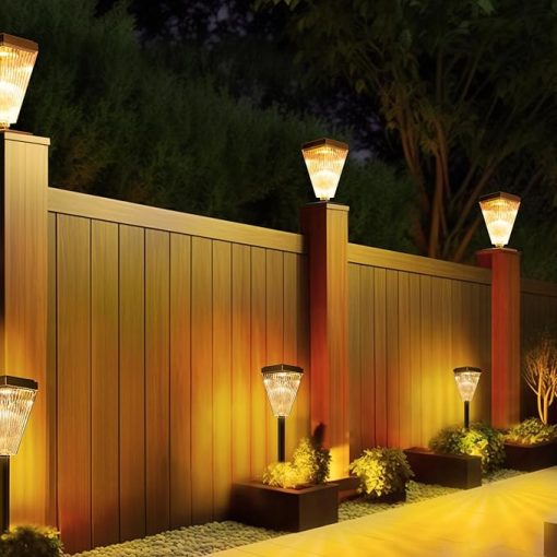 Solar Post Cap Lights for 4x4 5x5 6x6 Posts Waterproof Outdoor - Image 2